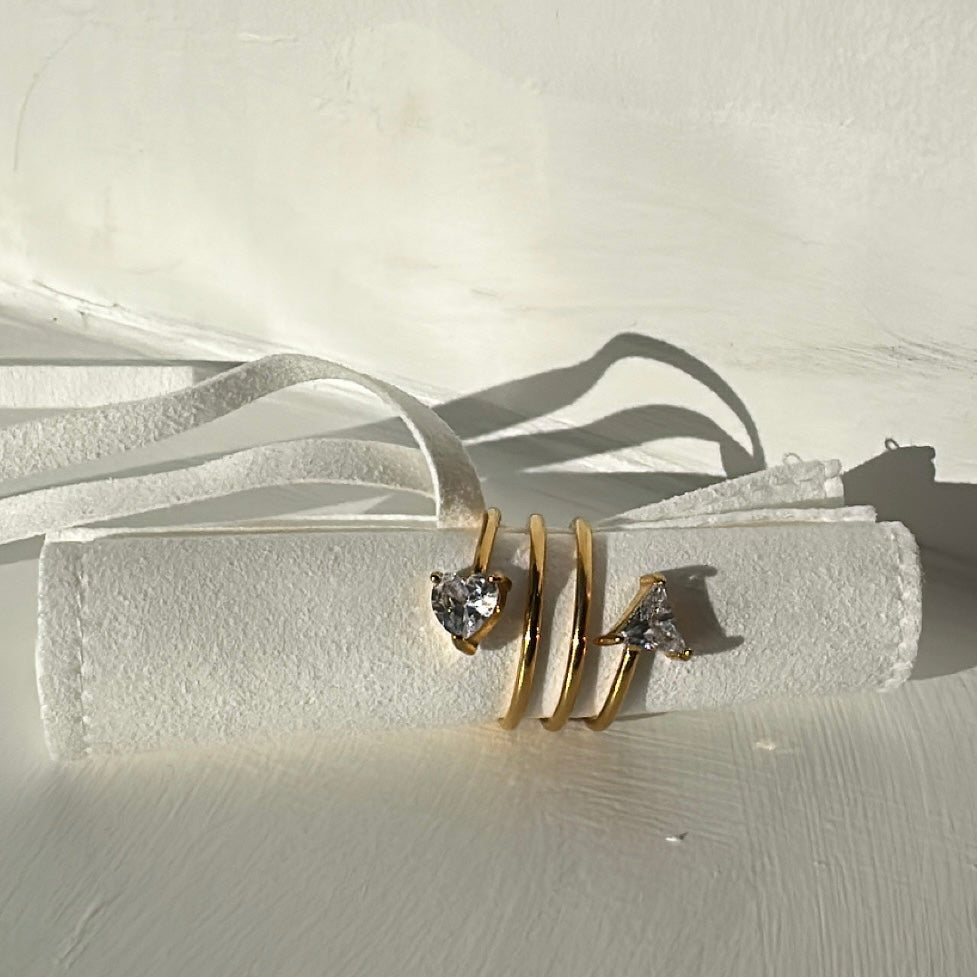 Twister CZ Ring