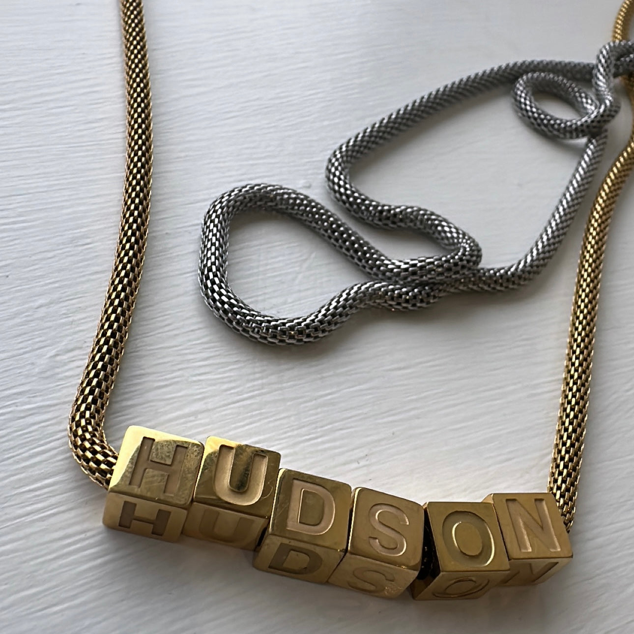 Personalised Cubes Necklace