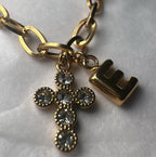 Faith & Initial Necklace