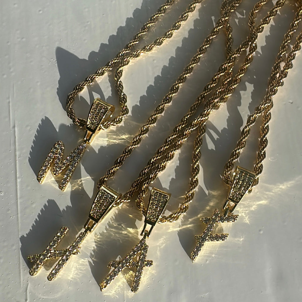 Rockstar Initial Necklace