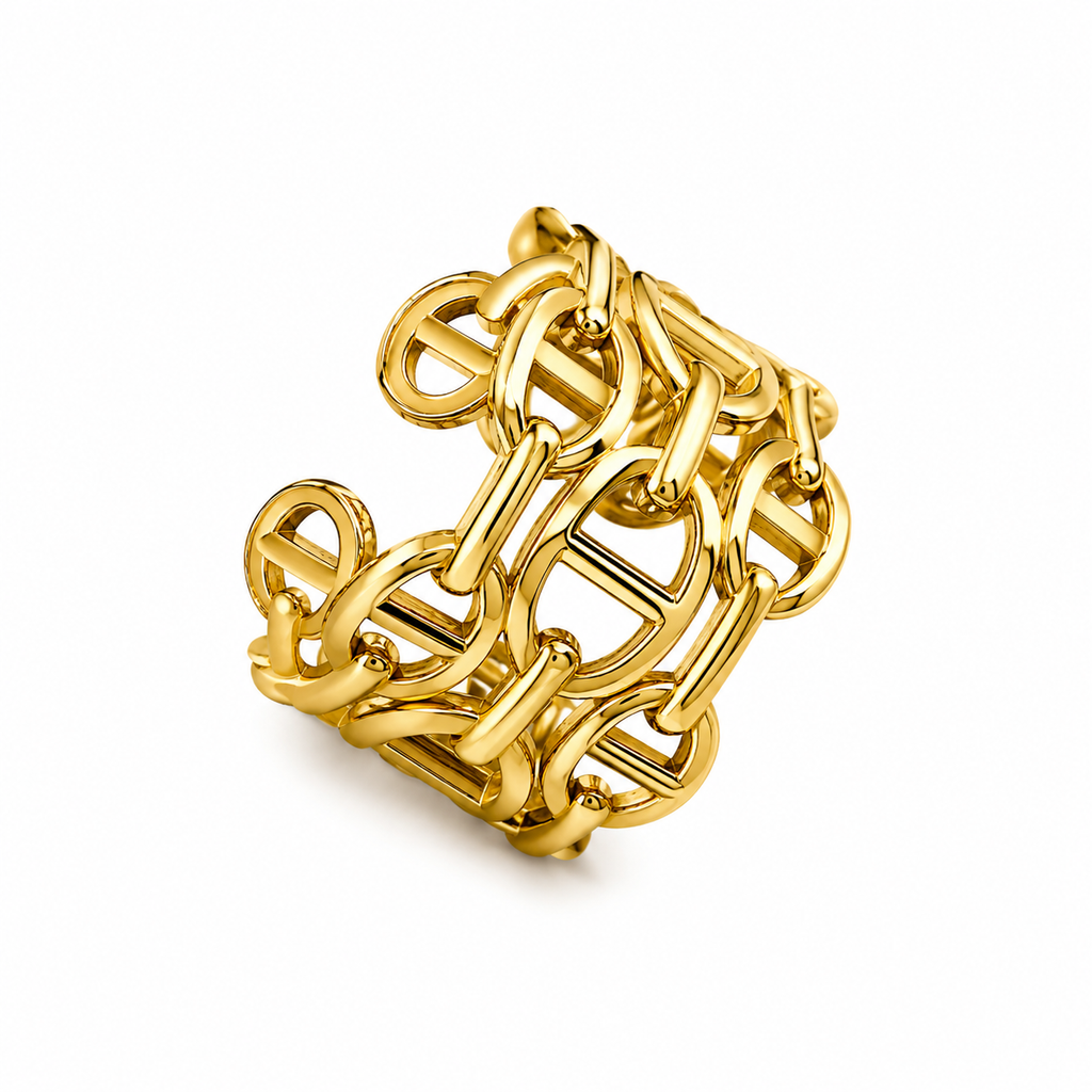 Thick link adjustable Ring