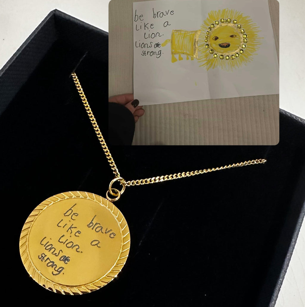 Engraved Medallion Necklace