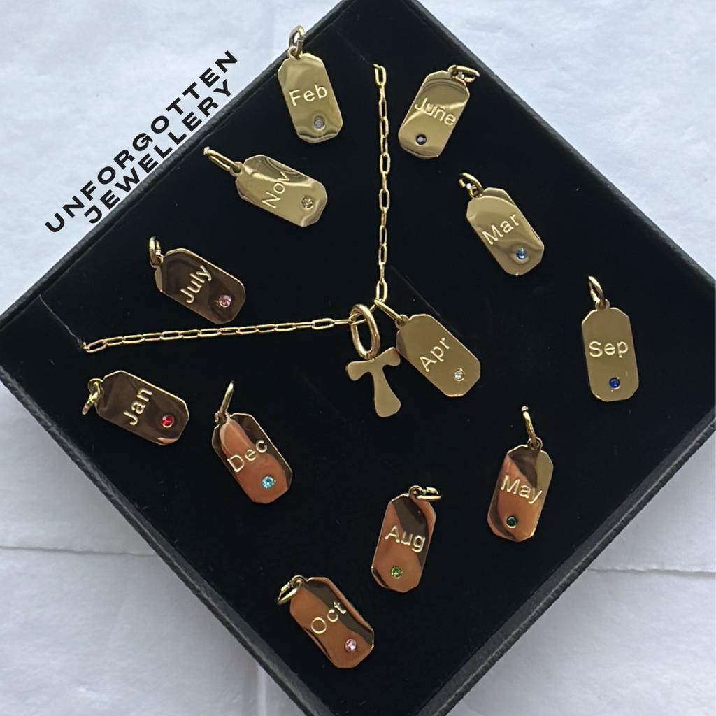 Personalised birthstone necklace
