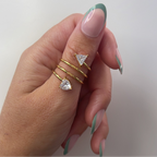 Twister CZ Ring