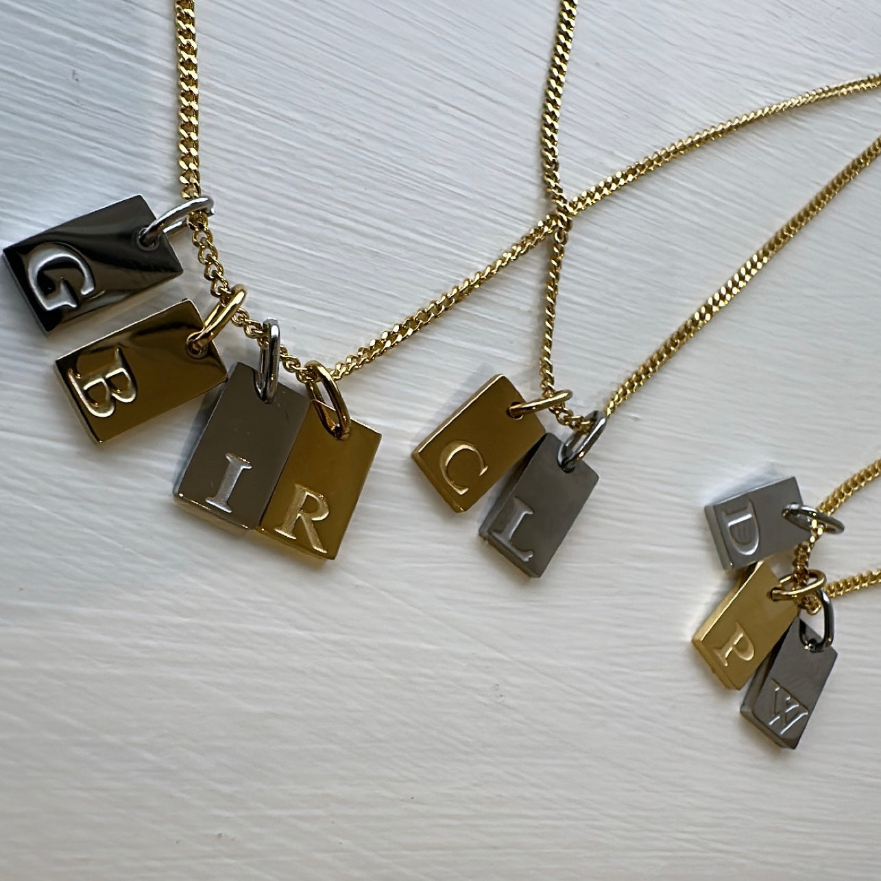 Initial Tag Necklace