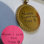 Engraved Medallion Necklace