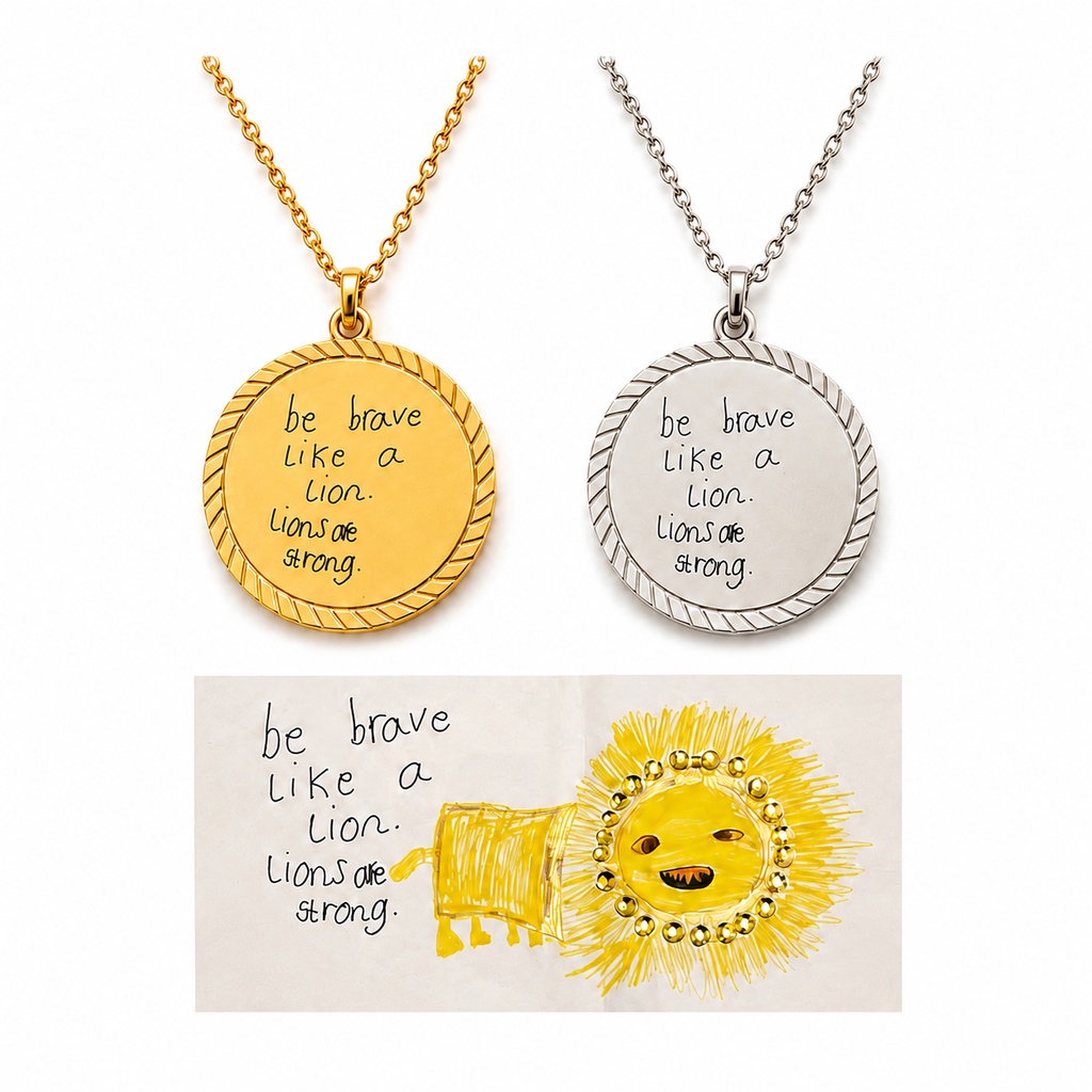 Engraved Medallion Necklace