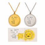 Engraved Medallion Necklace