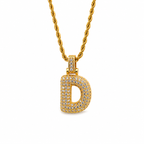 Bubble initial rope necklace