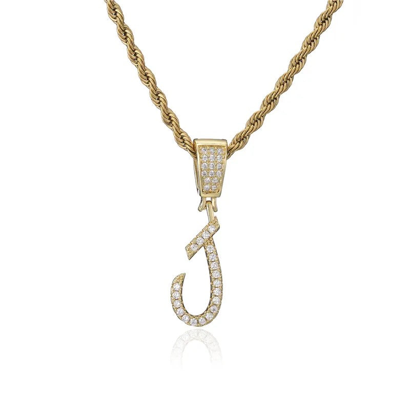 Rockstar Initial Necklace