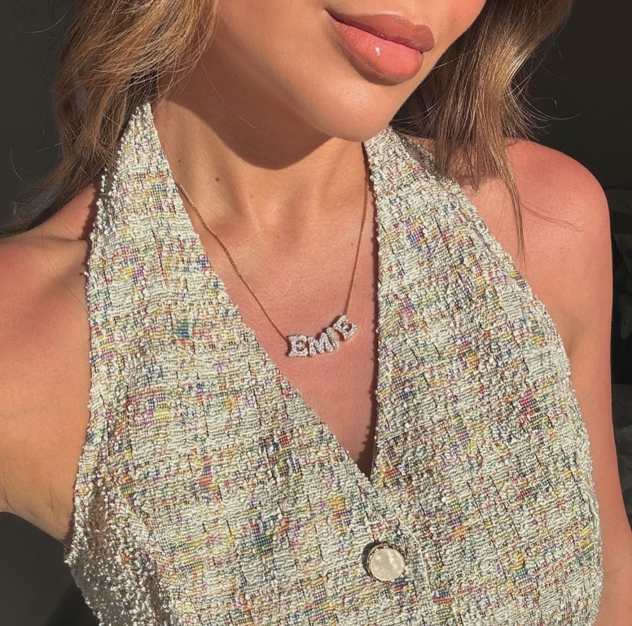 Midi Bubble Diamanté Necklace