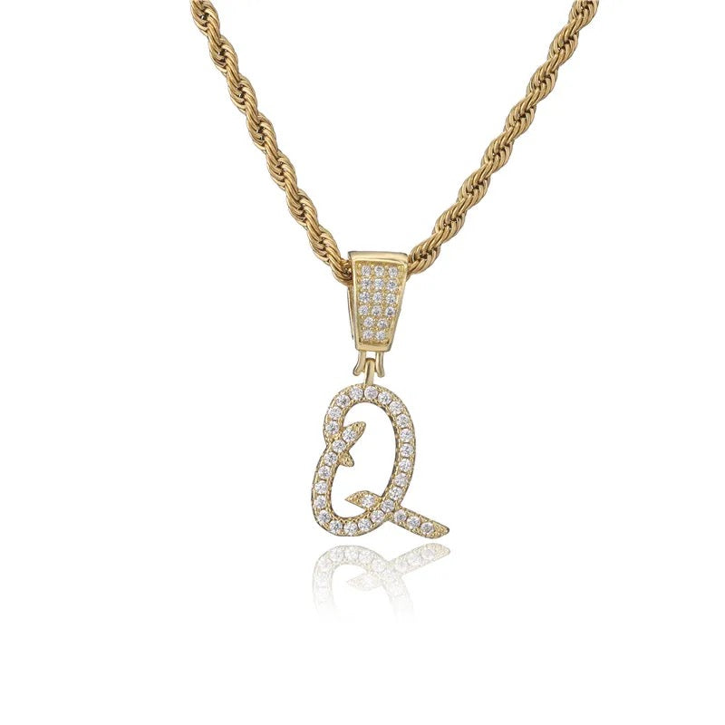 Rockstar Initial Necklace