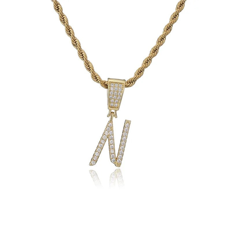 Rockstar Initial Necklace