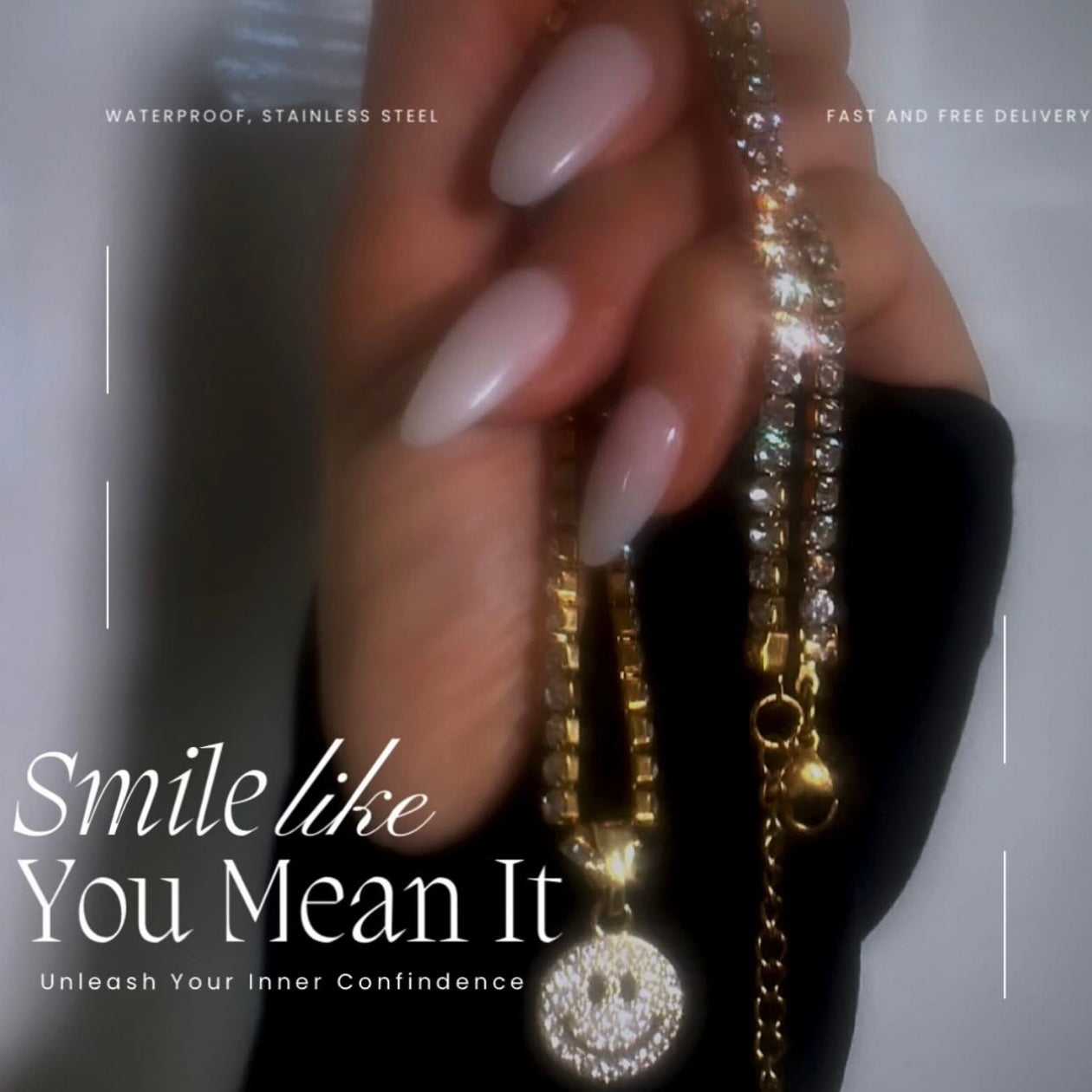 Diamanté smile Necklace