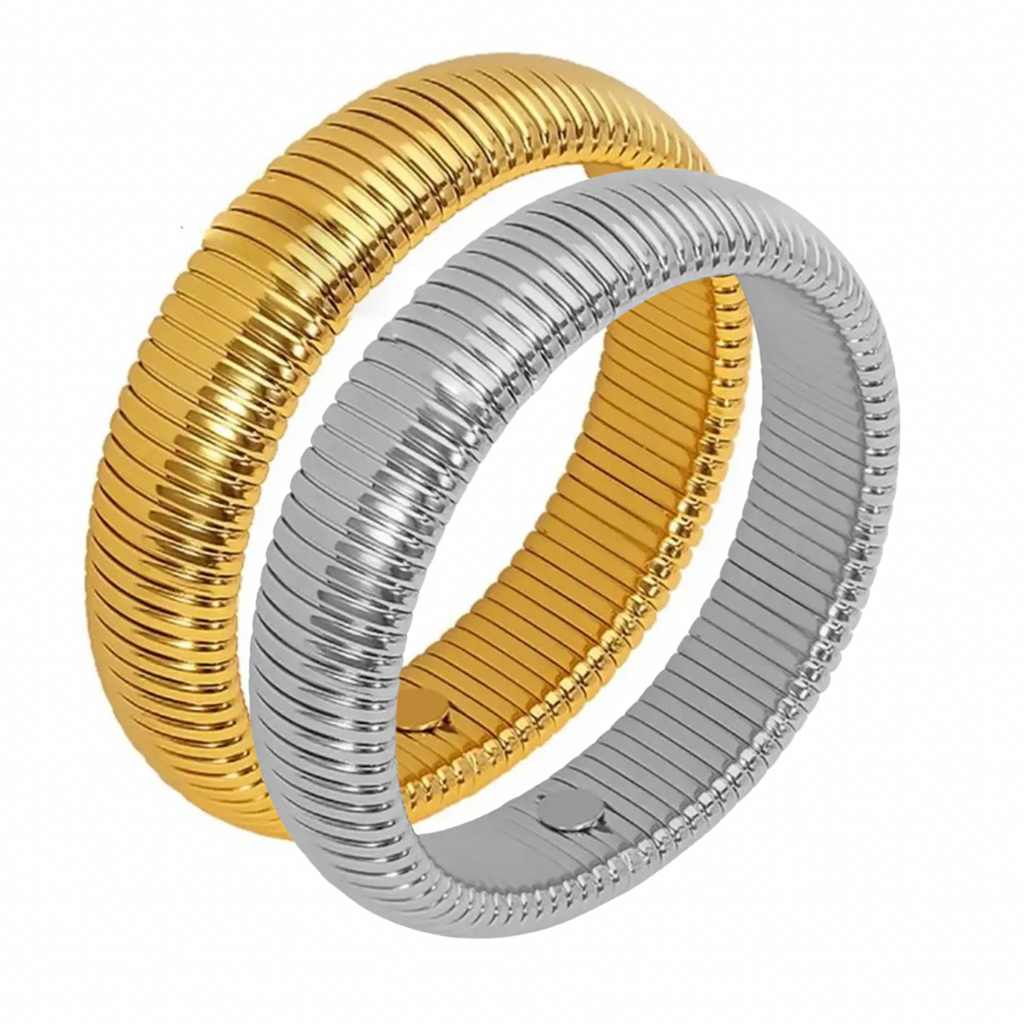 Yellow&White Gold Duo Bangle