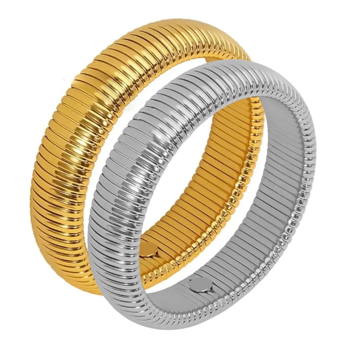 Yellow&White Gold Duo Bangle