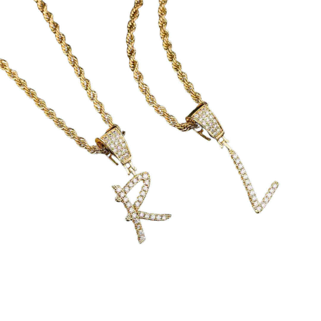 Rockstar Initial Necklace