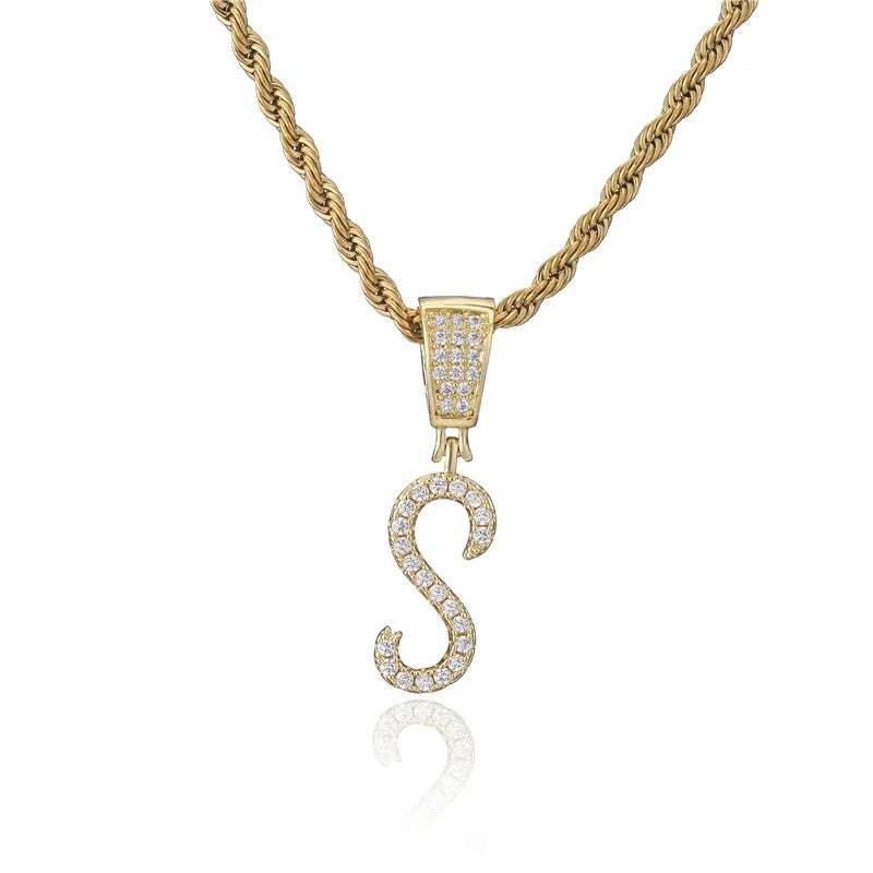 Rockstar Initial Necklace