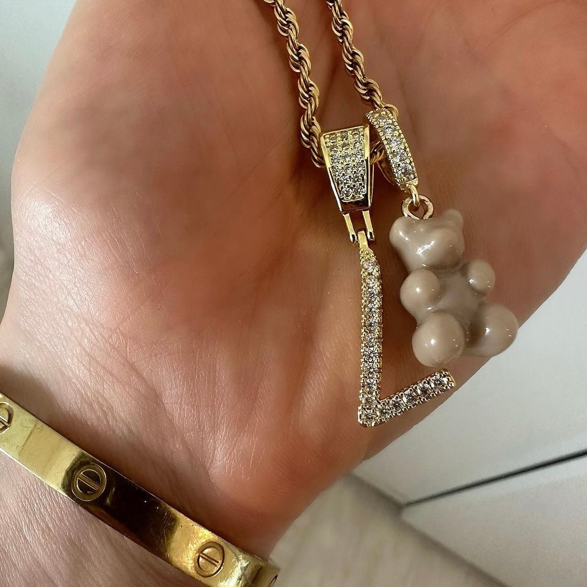 Rockstar Initial Necklace