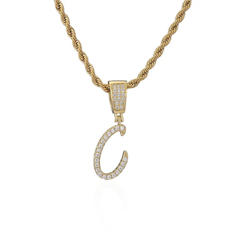 Rockstar Initial Necklace