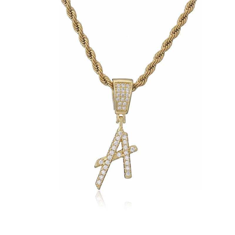 Rockstar Initial Necklace